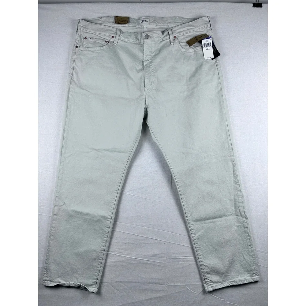 Polo Ralph Lauren Varick Slim Straight Pants Stone Gray 46x30 NWT 711866993001‎